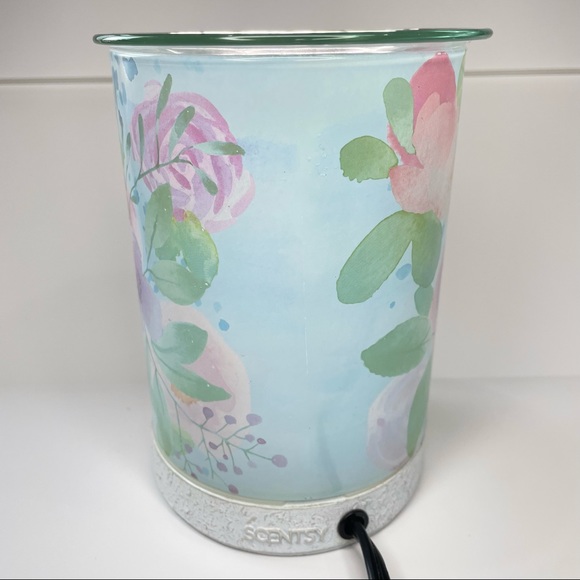 SCENTSY Electric Wax Warmer - Hello Spring - 2 pc - Narrow Cement Base Included - Picture 4 of 7